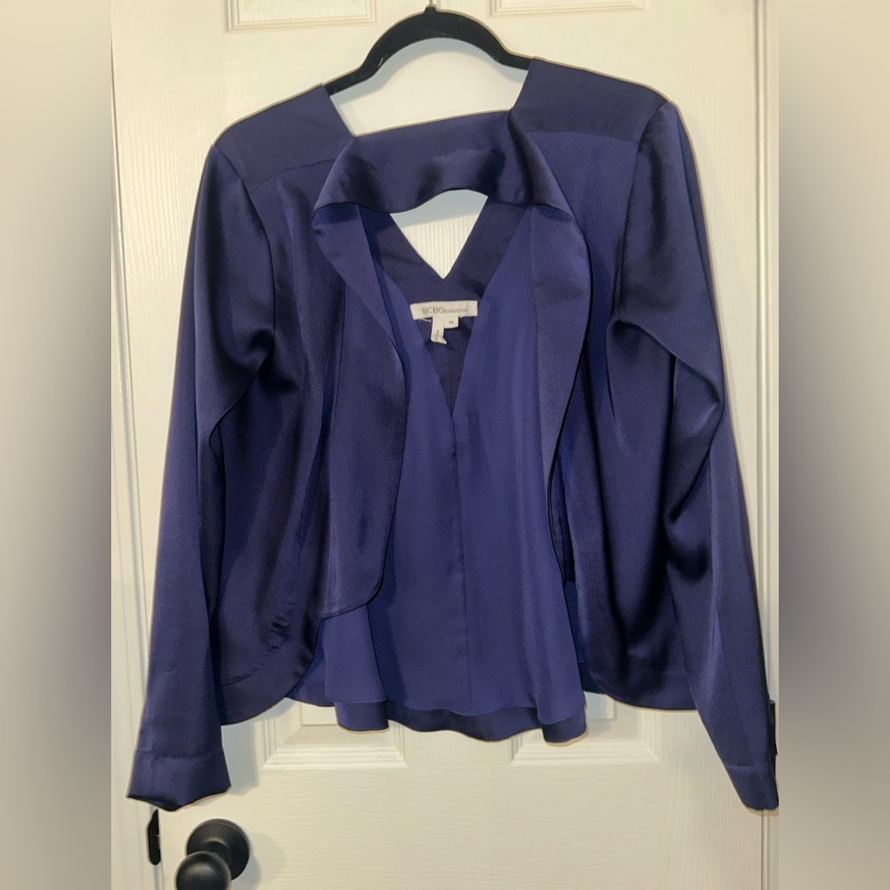 BCBGenerations Cutout Back Blouse - Picture 5 of 8